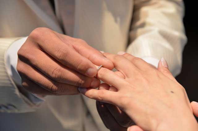 結婚指輪の交換